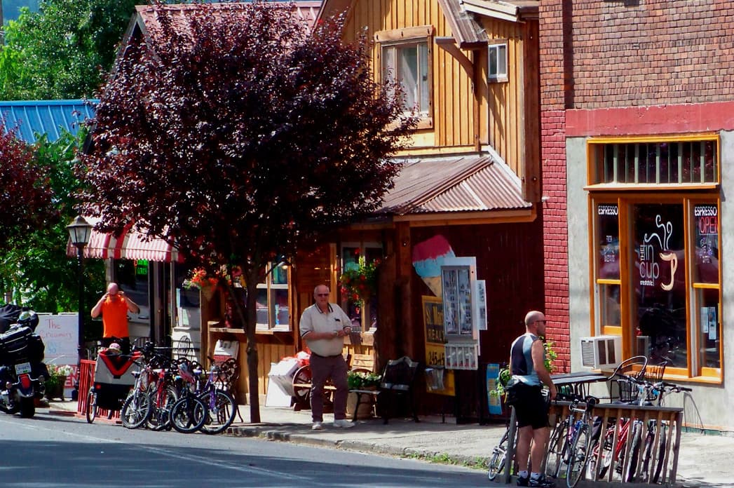 Downtown Harrison, Idaho — a charming lakeside town