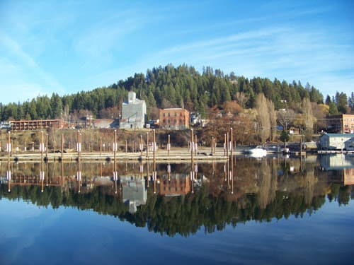 Lake Coeur d'Alene from Harrison waterfront